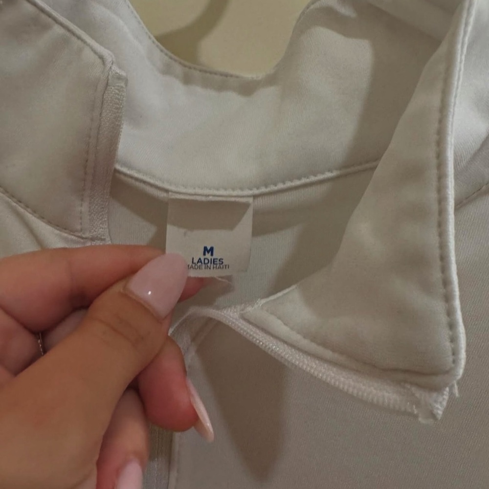 Splitrock White Quarter-Zip Pullover - image 2